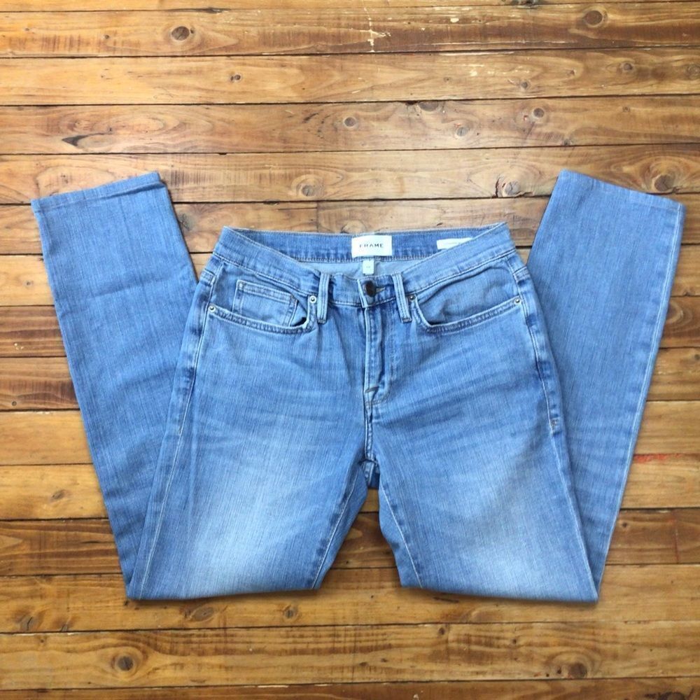 FRAME Denim men jeans L’homme skinny lightweight denim soft blue size 29